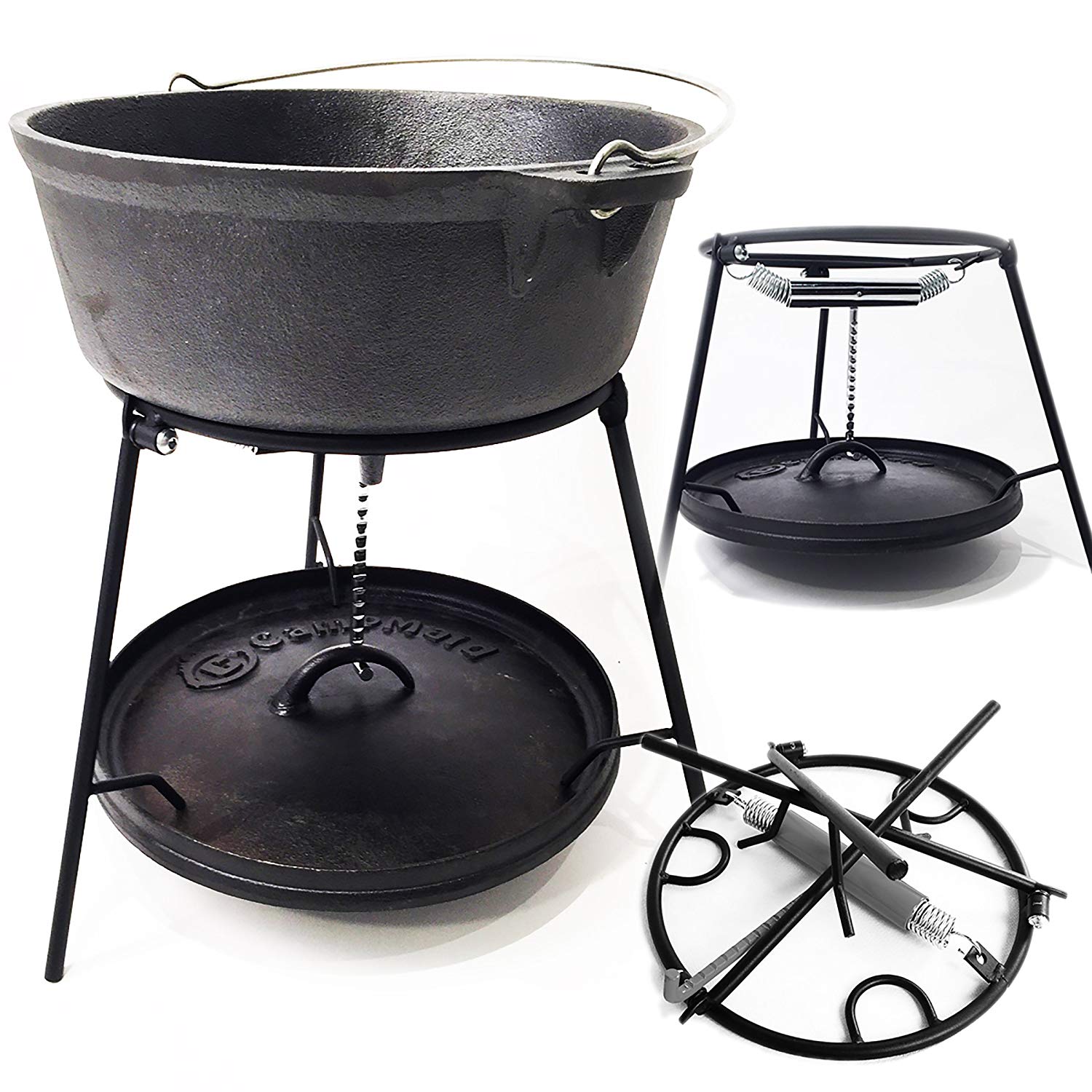 Camp Dutch Oven Reversible Lid Stand - China Cast Iron Dutch Oven Lid  Lifter and Lid Lifter price