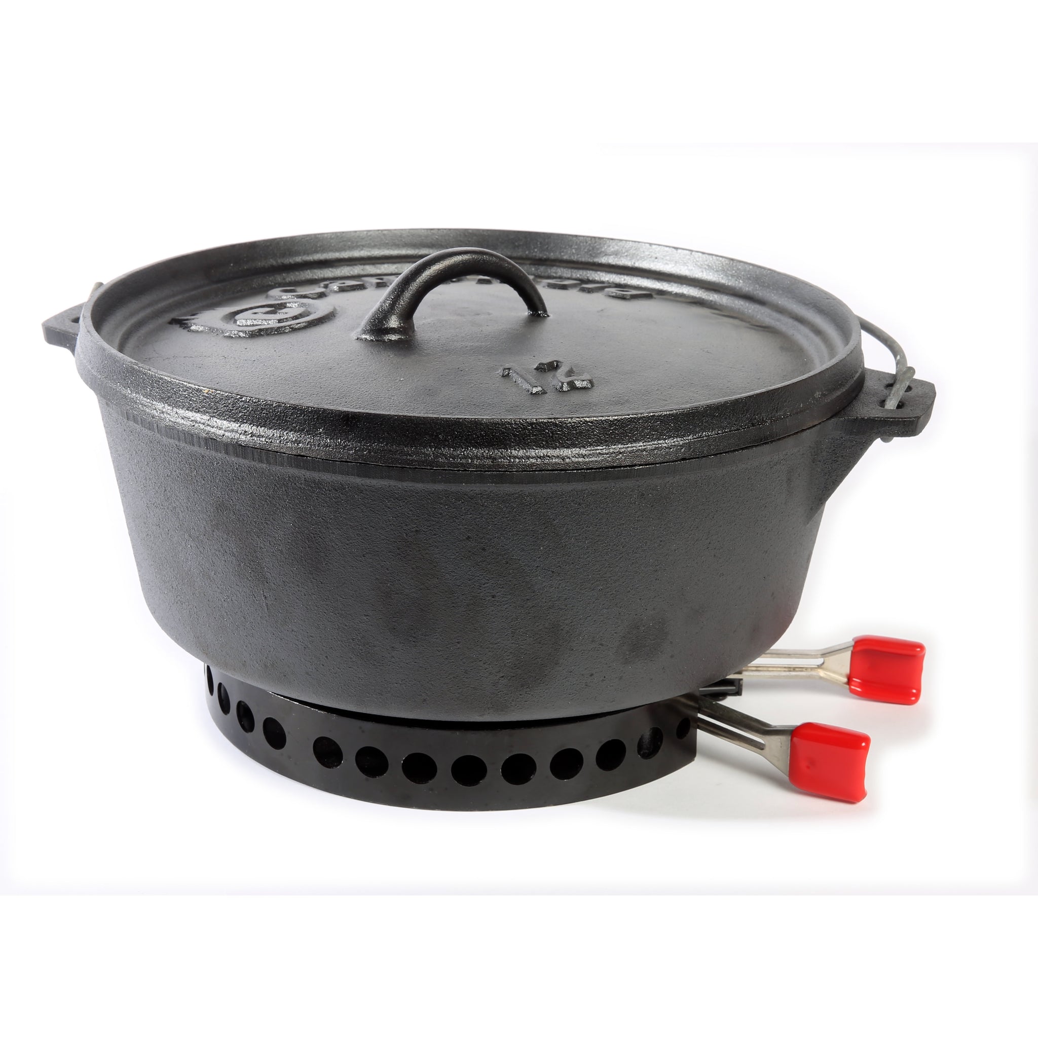 6-Piece Dutch Oven Set With 12 Dutch Oven Without Legs - CampMaid